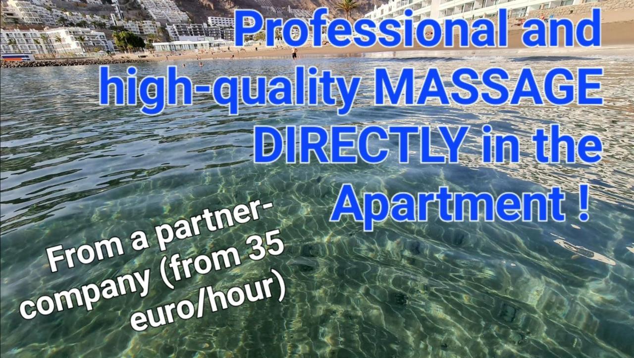 Deluxe Seaview-Sunsets !Transfe-R Inc! Pool,2Aircond,2Tv65",600Mb Dishwasher,,2 Beaches,Anfi-View Διαμέρισμα Patalavaca Εξωτερικό φωτογραφία